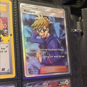 Pokemon Trainer Card - Molayne with Blue and Gold